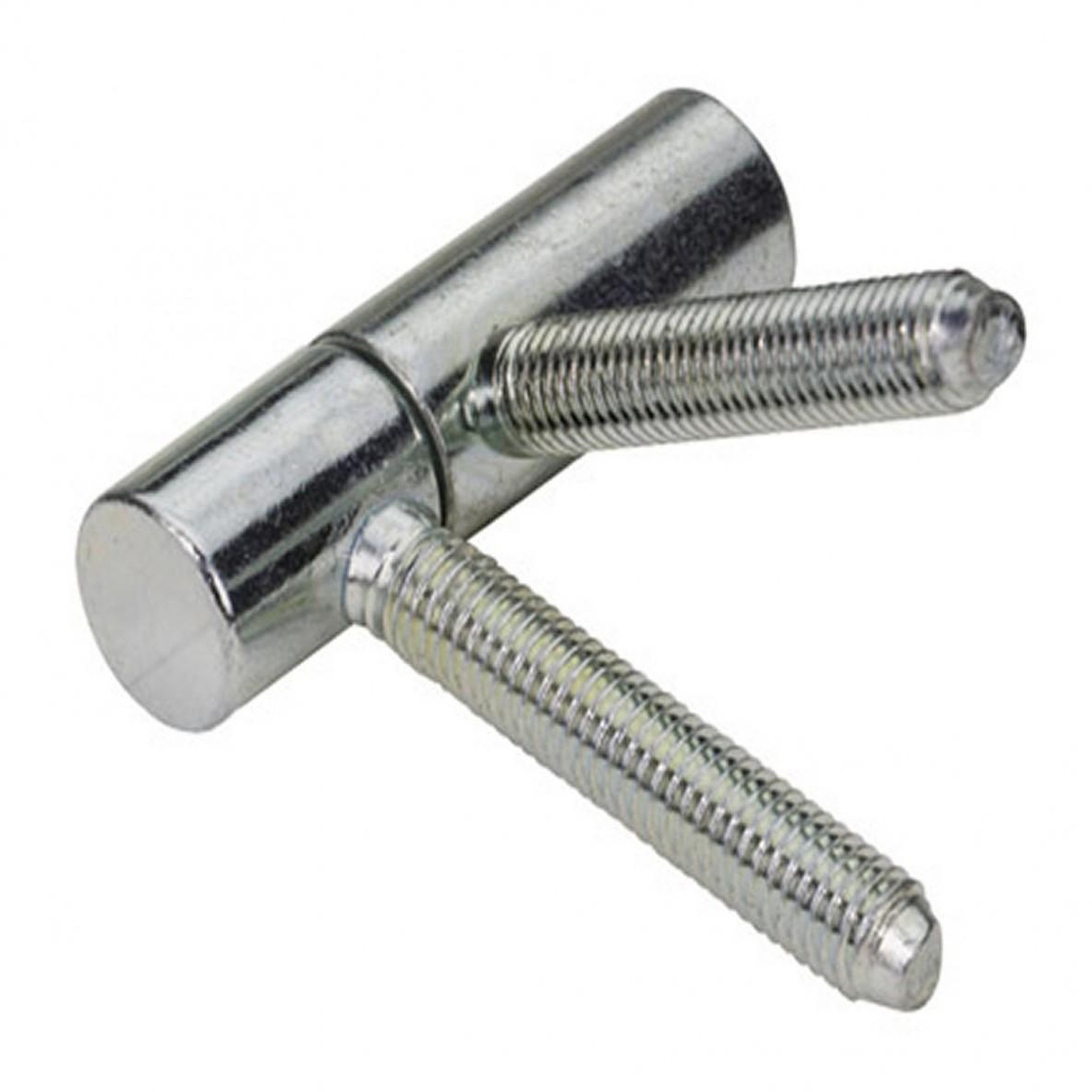 CENTRALE BRICO Lot de 2 fiches à visser HETTICH, acier zingué, H.55 x l.15 mm