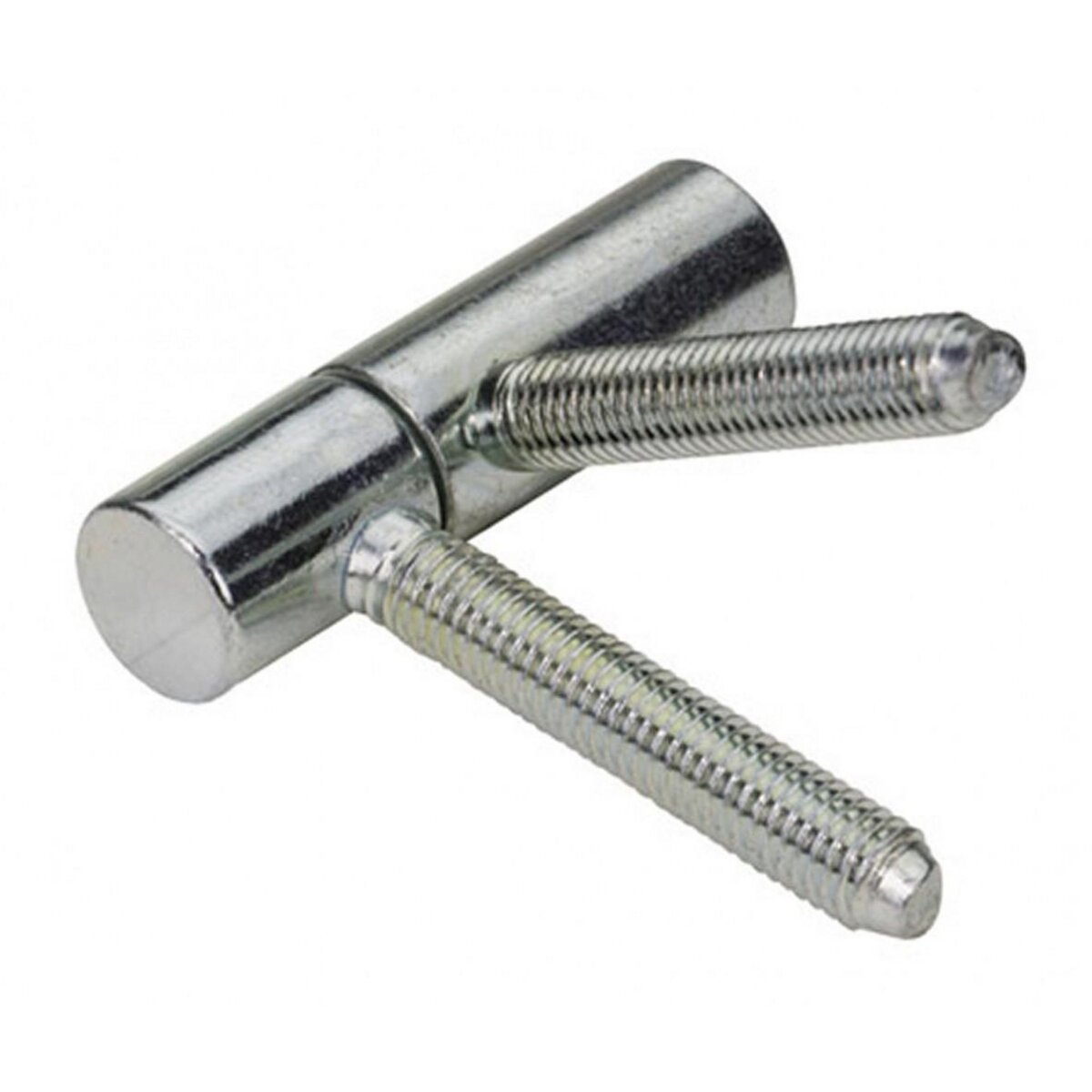 CENTRALE BRICO Lot de 2 fiches à visser HETTICH, acier zingué, H.55 x l.15 mm