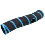Voir la diapositive 3 : VIDAXL Tunnel pour chats en forme de S Noir et bleu 122 cm Polyester