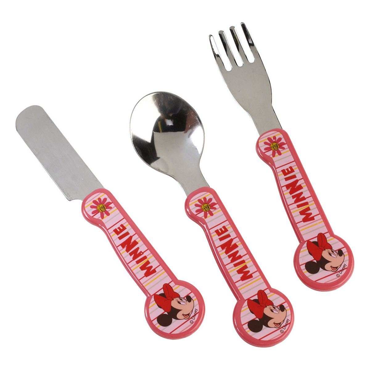 MINNIE LOT DE 3 COUVERTS INOX