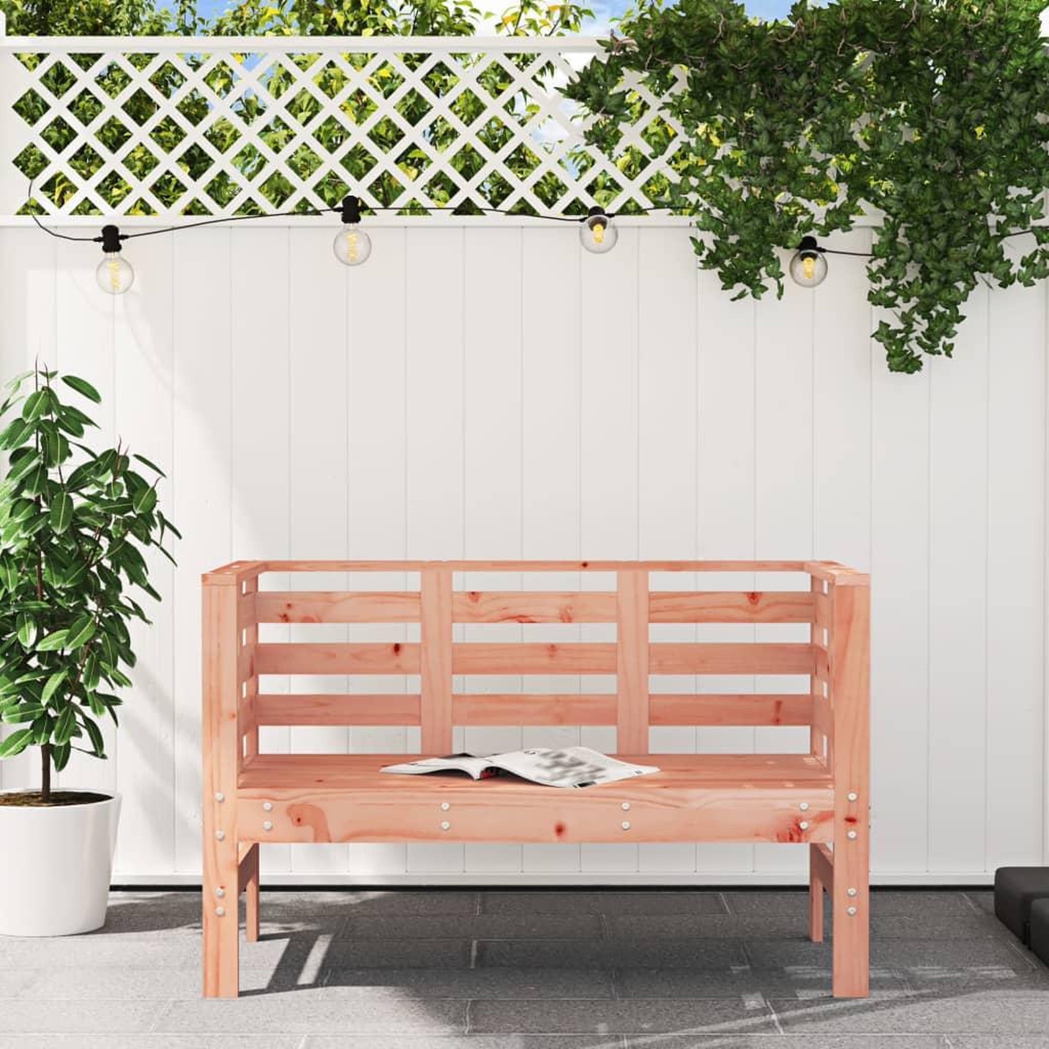 Voir la diapositive 3 : VIDAXL Banc de jardin 111,5x53x71 cm bois massif de douglas