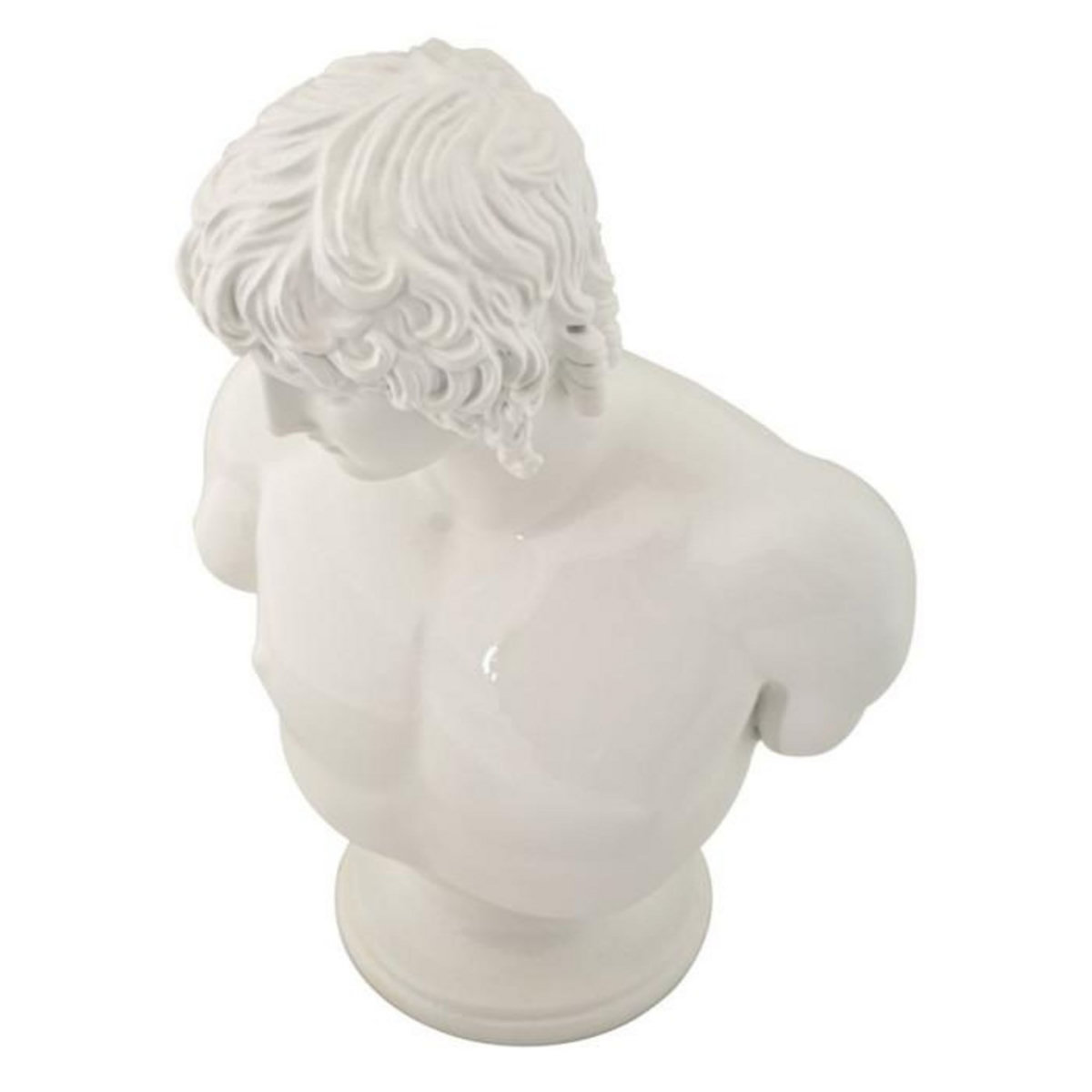 Paris Prix Buste Homme en Résine  Centurion  25cm Blanc