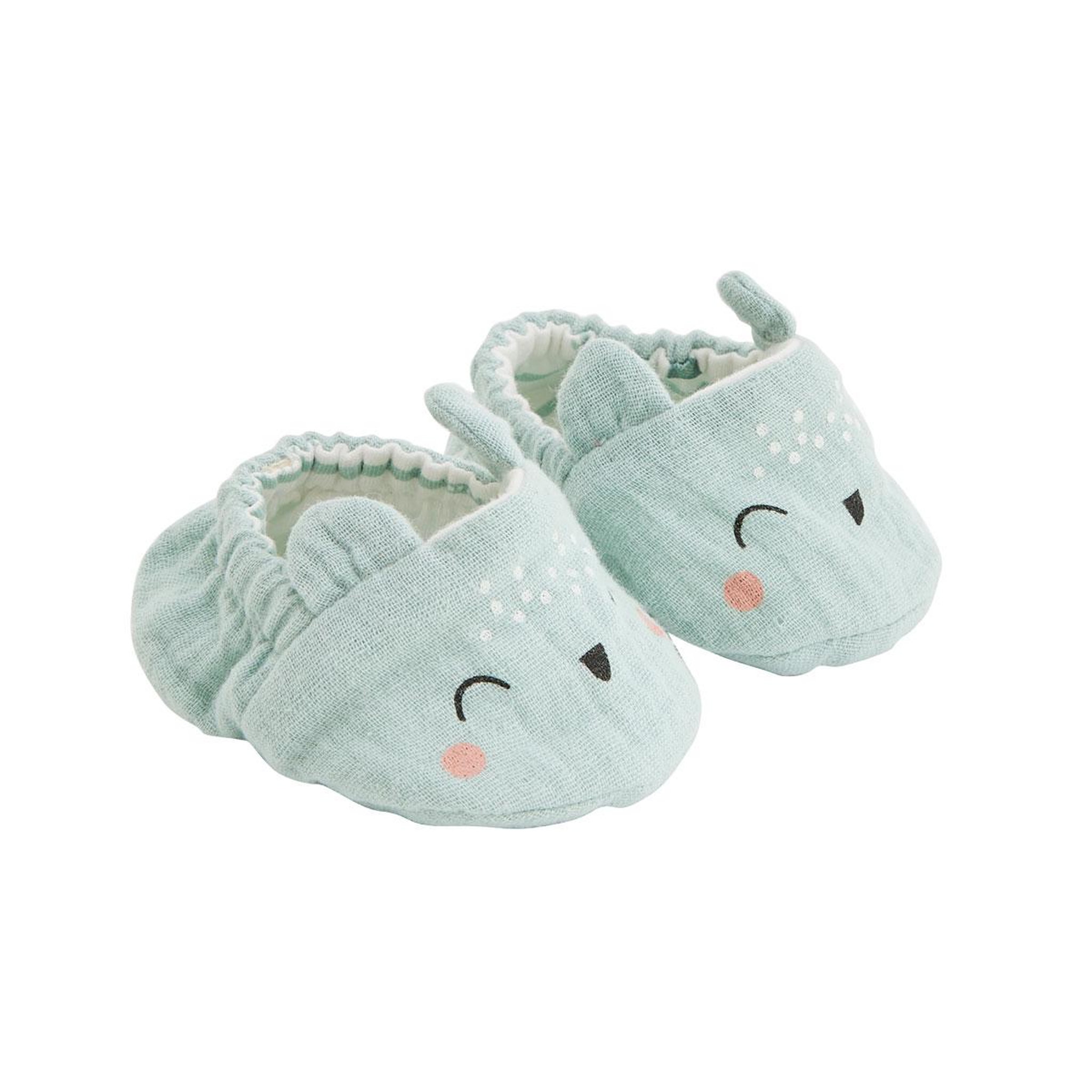 Petit Béguin Chaussons bébé Kimi. Coloris disponibles : Bleu