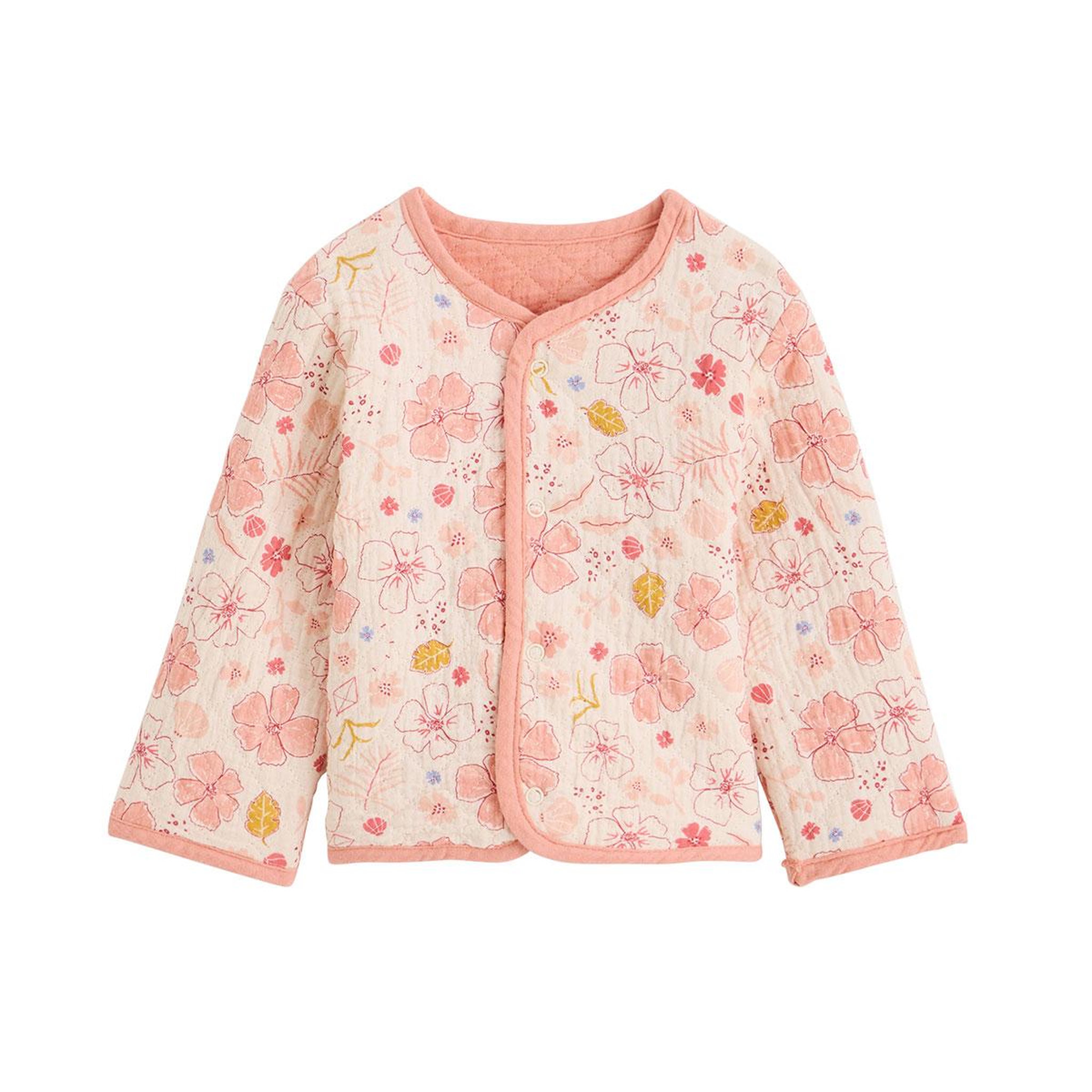 Voir la diapositive 4 : Petit Béguin Veste réversible enfant en gaze de coton santa giulia