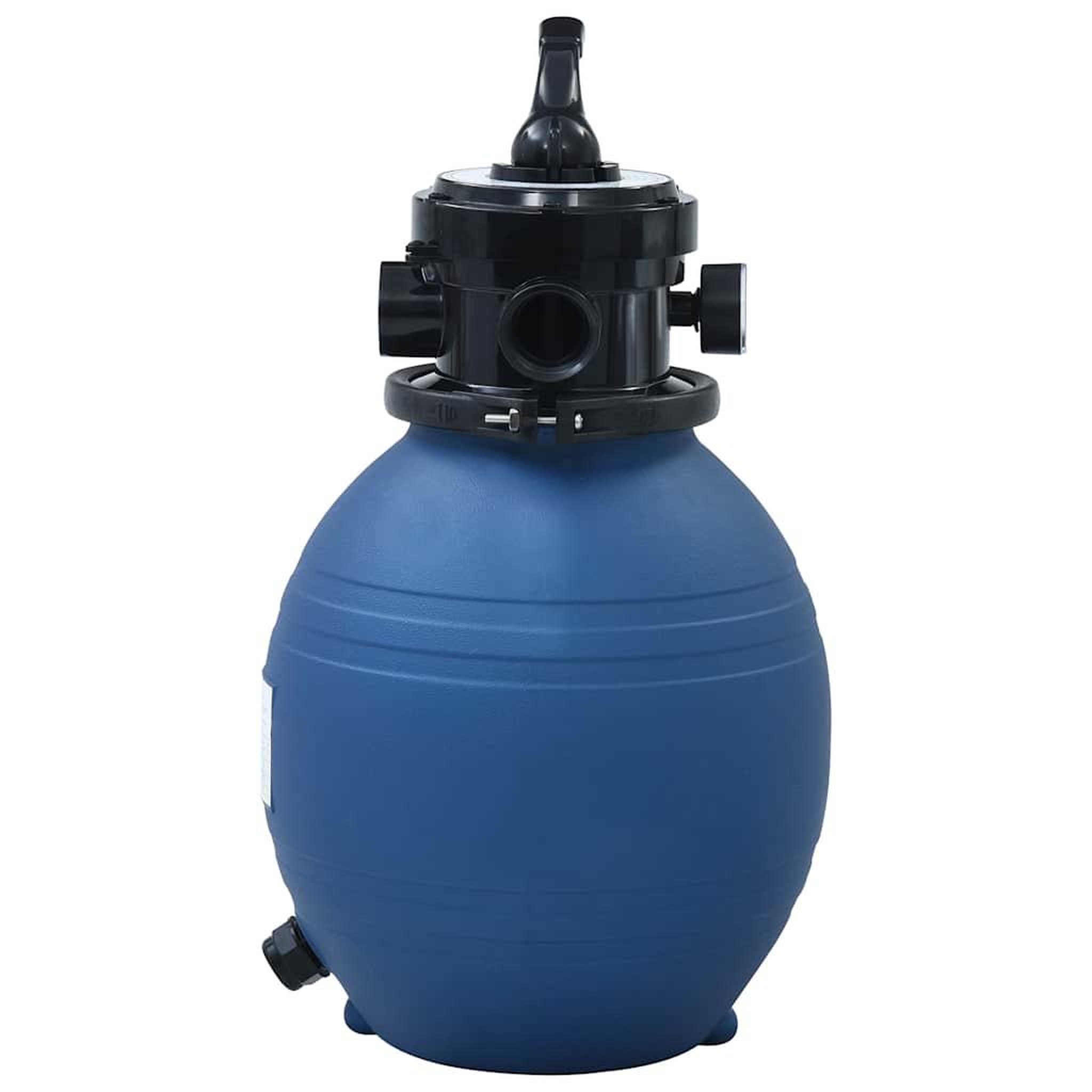 Voir la diapositive 2 : VIDAXL Filtre a sable pour piscine avec vanne 4 positions Bleu 300 mm