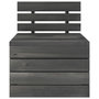 Voir la diapositive 5 : VIDAXL Salon palette de jardin 5 pcs Bois de pin massif Gris fonce