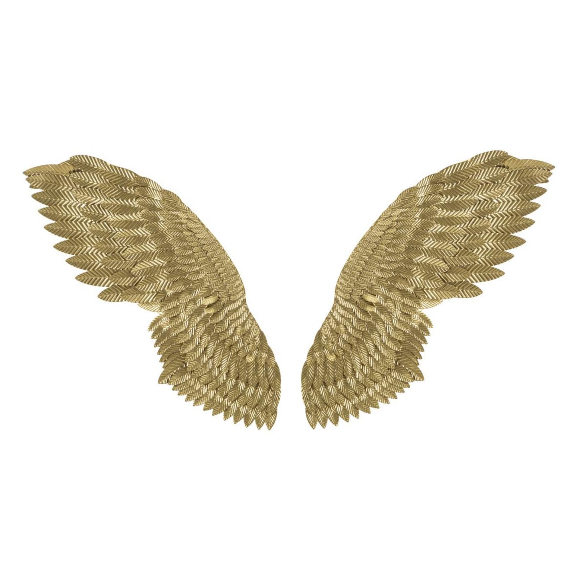 Paris Prix Paire d'ailes en métal  super  146cm or