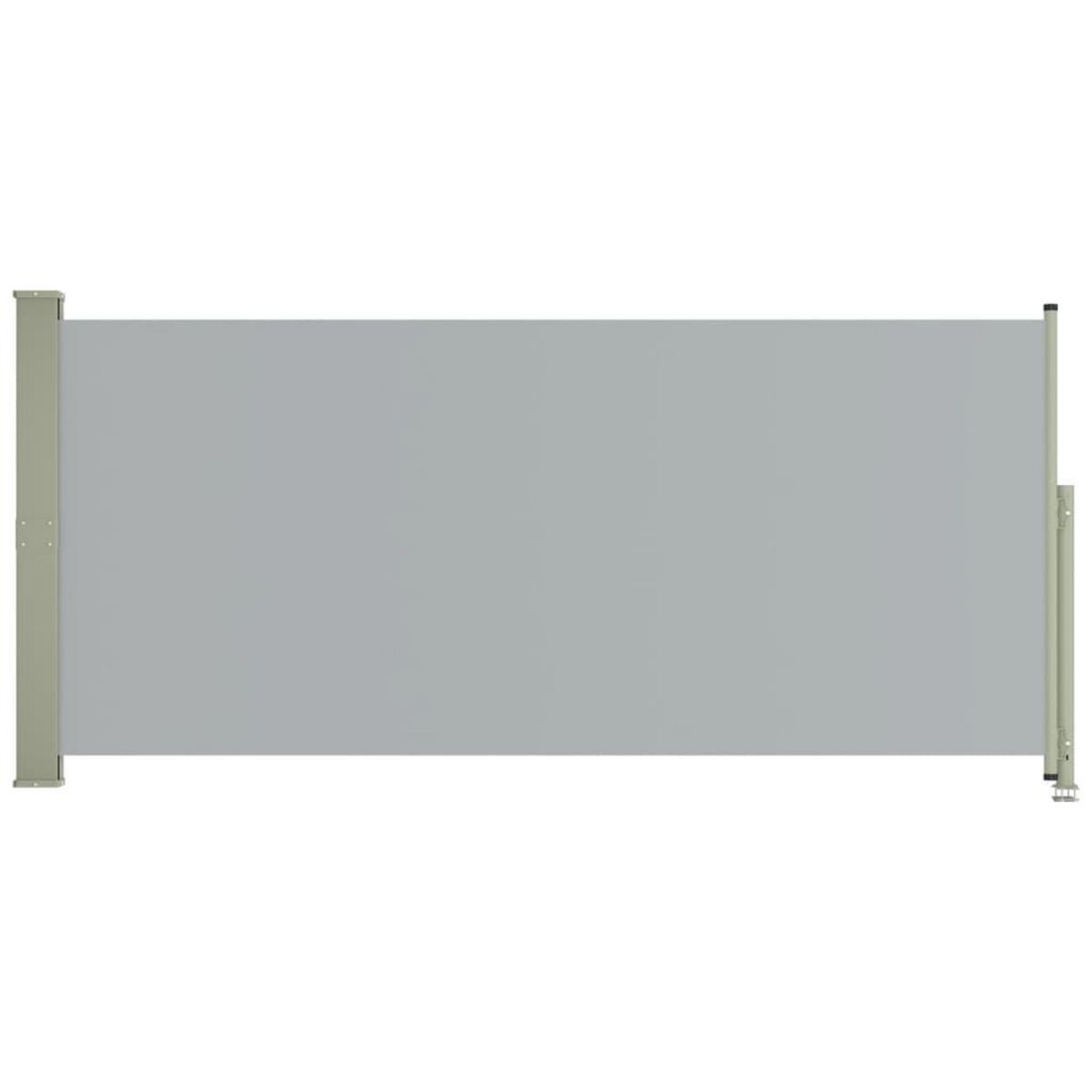 VIDAXL Auvent lateral retractable de patio 140x300 cm Gris
