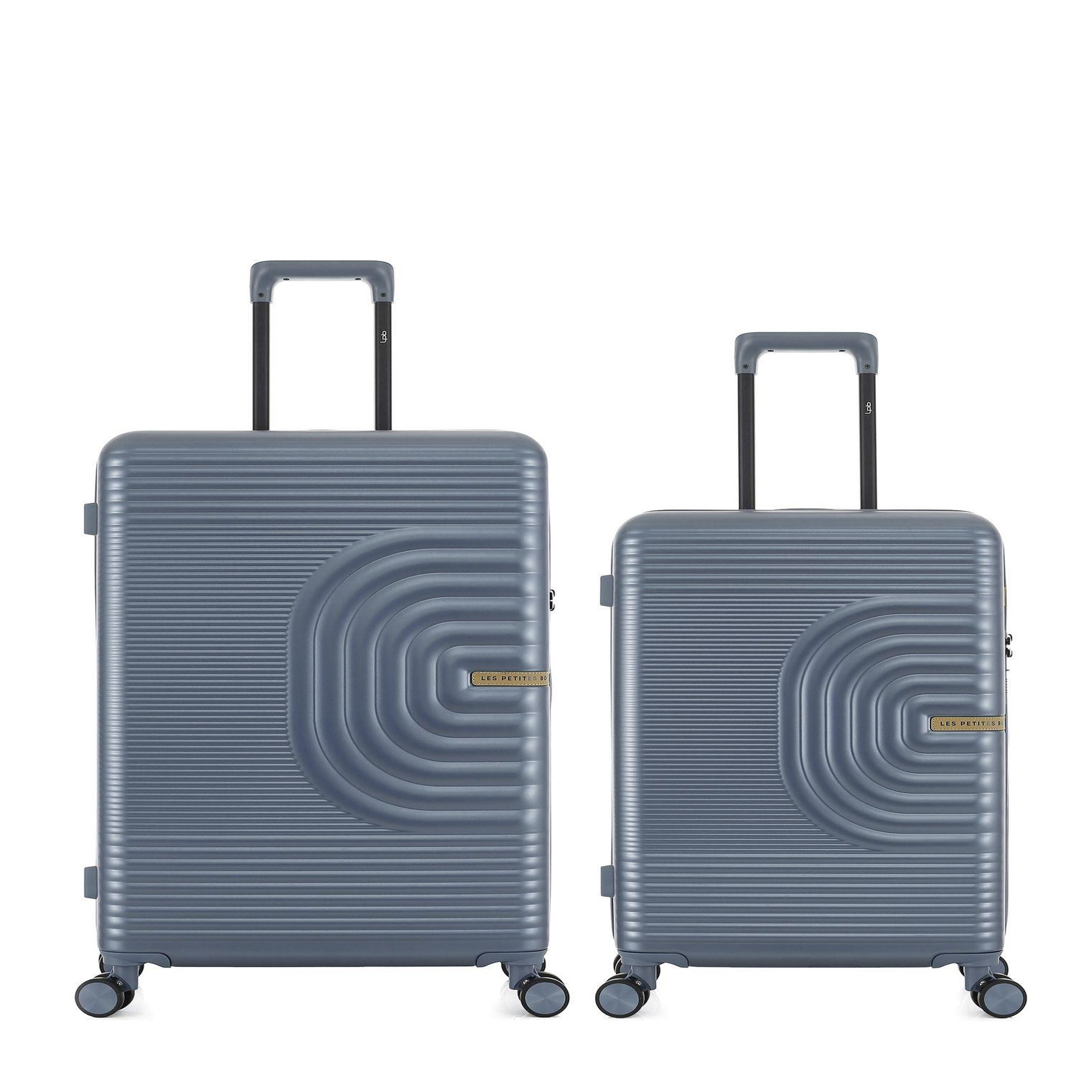 LES P'TITES BOMBES LPB Lot de 2 Valises Rigides Grand Format et Taille Moyenne CELIA