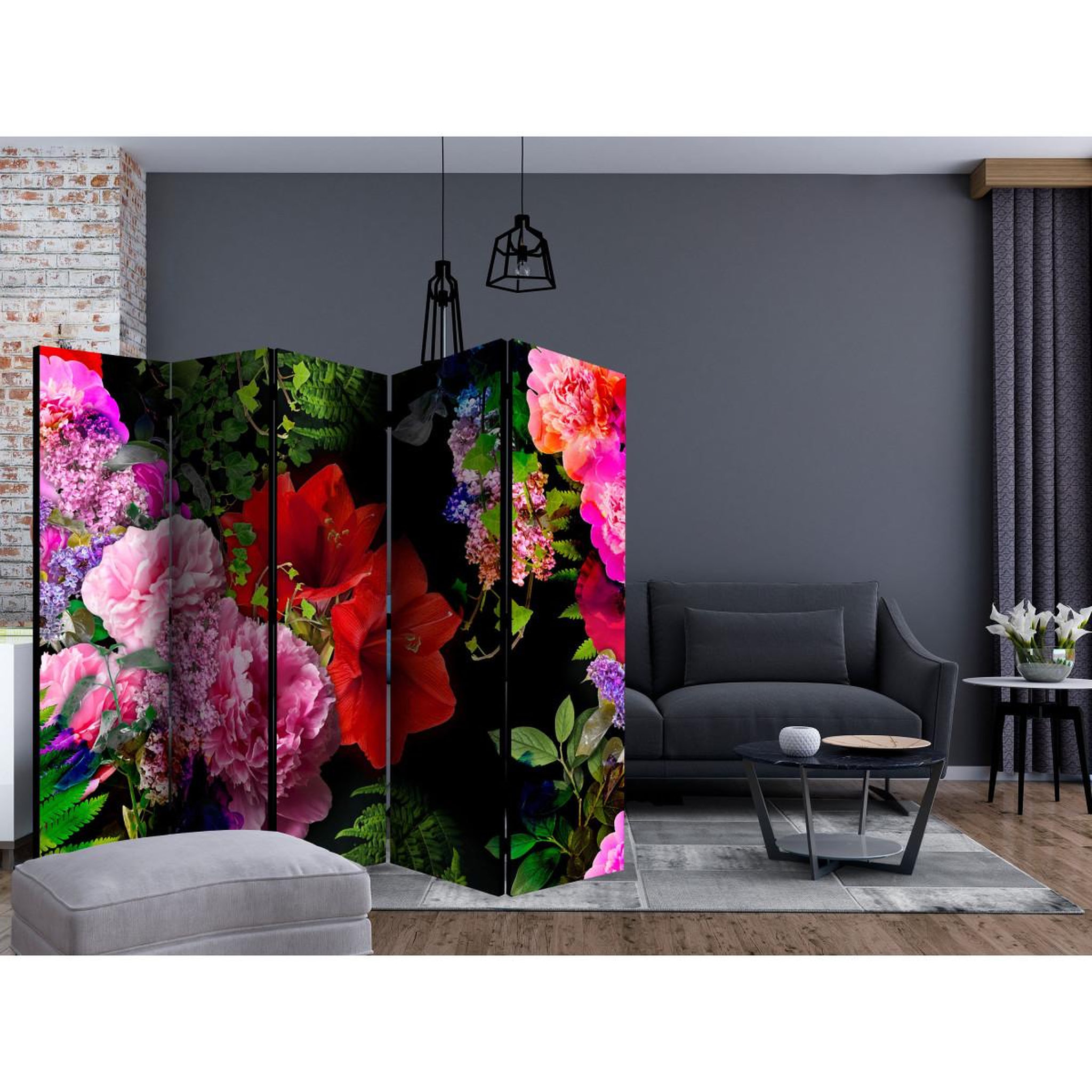 Voir la diapositive 2 : Paris Prix Paravent 5 volets  summer evening  172x225cm