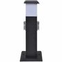 Voir la diapositive 3 : VIDAXL Pilier avec lampe pour prise de jardin Noir