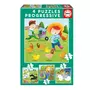 EDUCA 4 Puzzles progressifs : animaux de la ferme