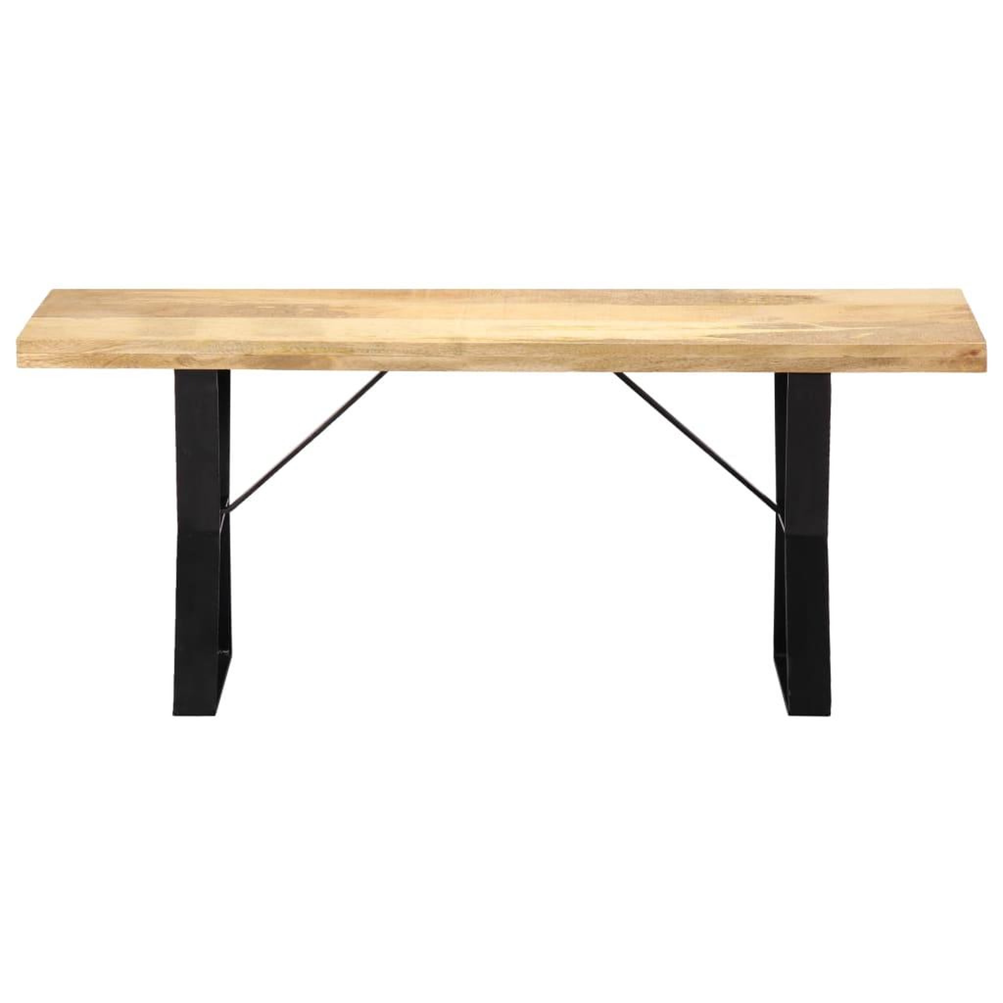 Voir la diapositive 2 : VIDAXL Banc 110 cm Bois de manguier massif