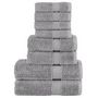 Voir la diapositive 1 : VIDAXL Ensemble de serviettes de qualité supérieure SOLUND 8 pcs gris