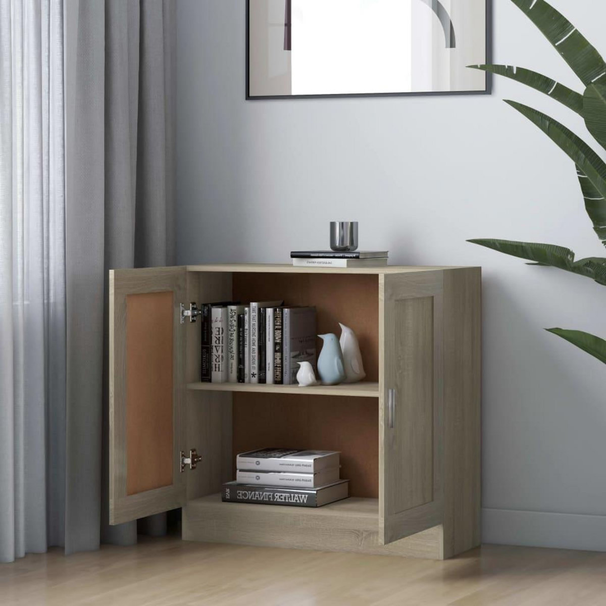 VIDAXL Bibliotheque Chene sonoma 82,5x30,5x80 cm Bois d'ingenierie