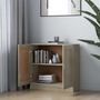Voir la diapositive 3 : VIDAXL Bibliotheque Chene sonoma 82,5x30,5x80 cm Bois d'ingenierie