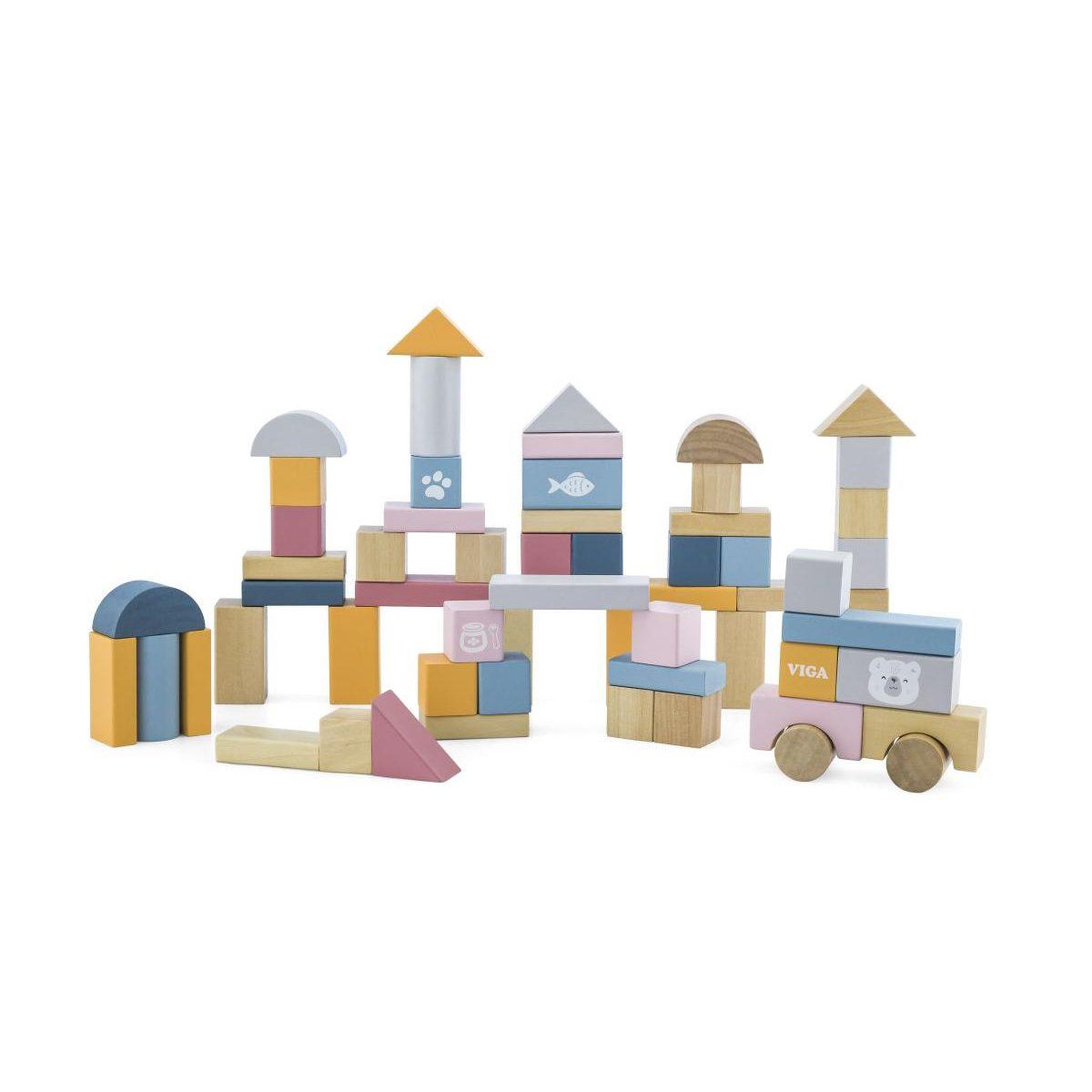 VIGA Blocs en bois 60pcs  44010 polarb