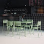 Voir la diapositive 3 : SWEEEK Table de jardin pliante métal + 6 assises 2 fauteuils 4 chaises. Amelia. vert. 141.2 x 80 x 72.5cm