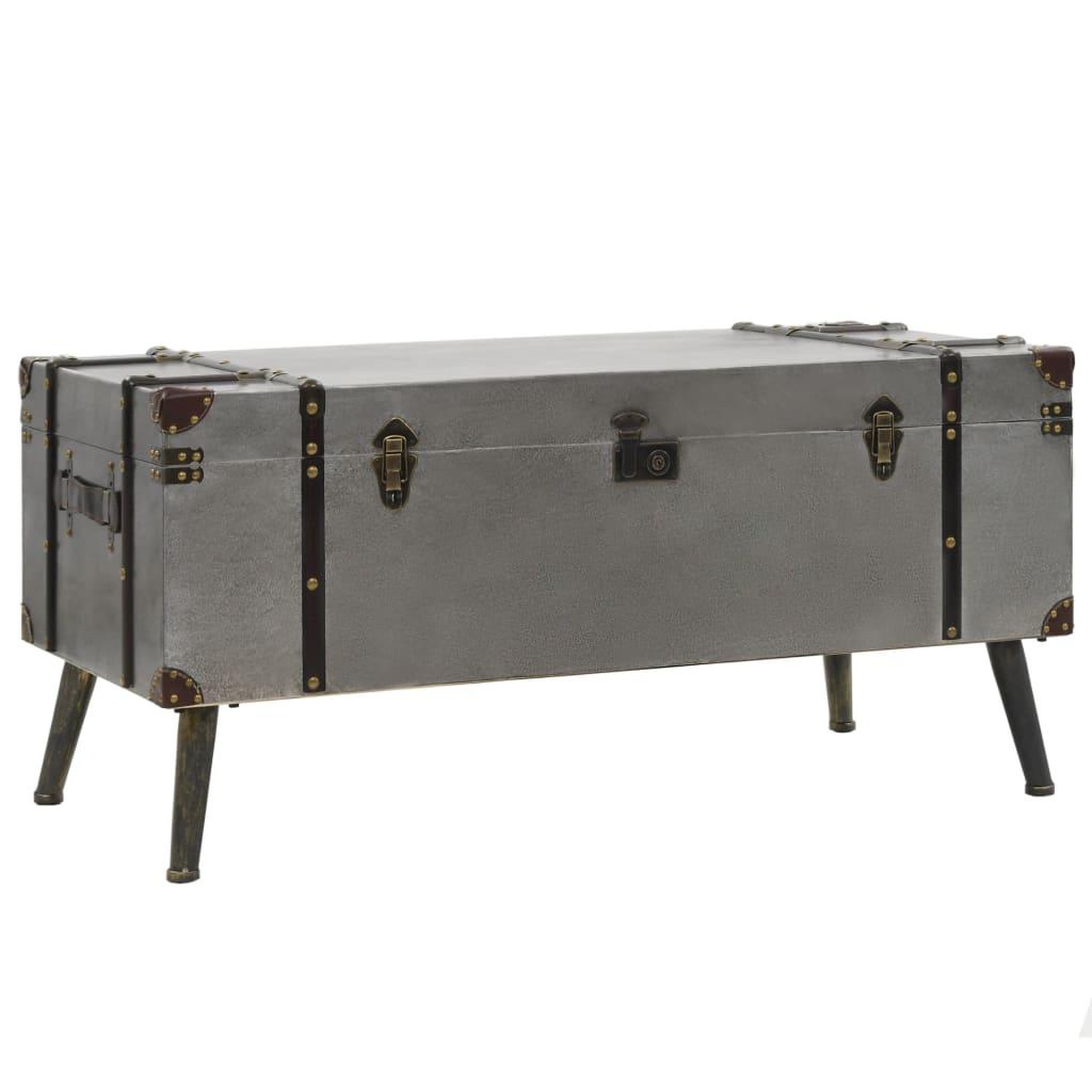 VIDAXL Table basse mdf et aluminium 102x51x47,5 cm