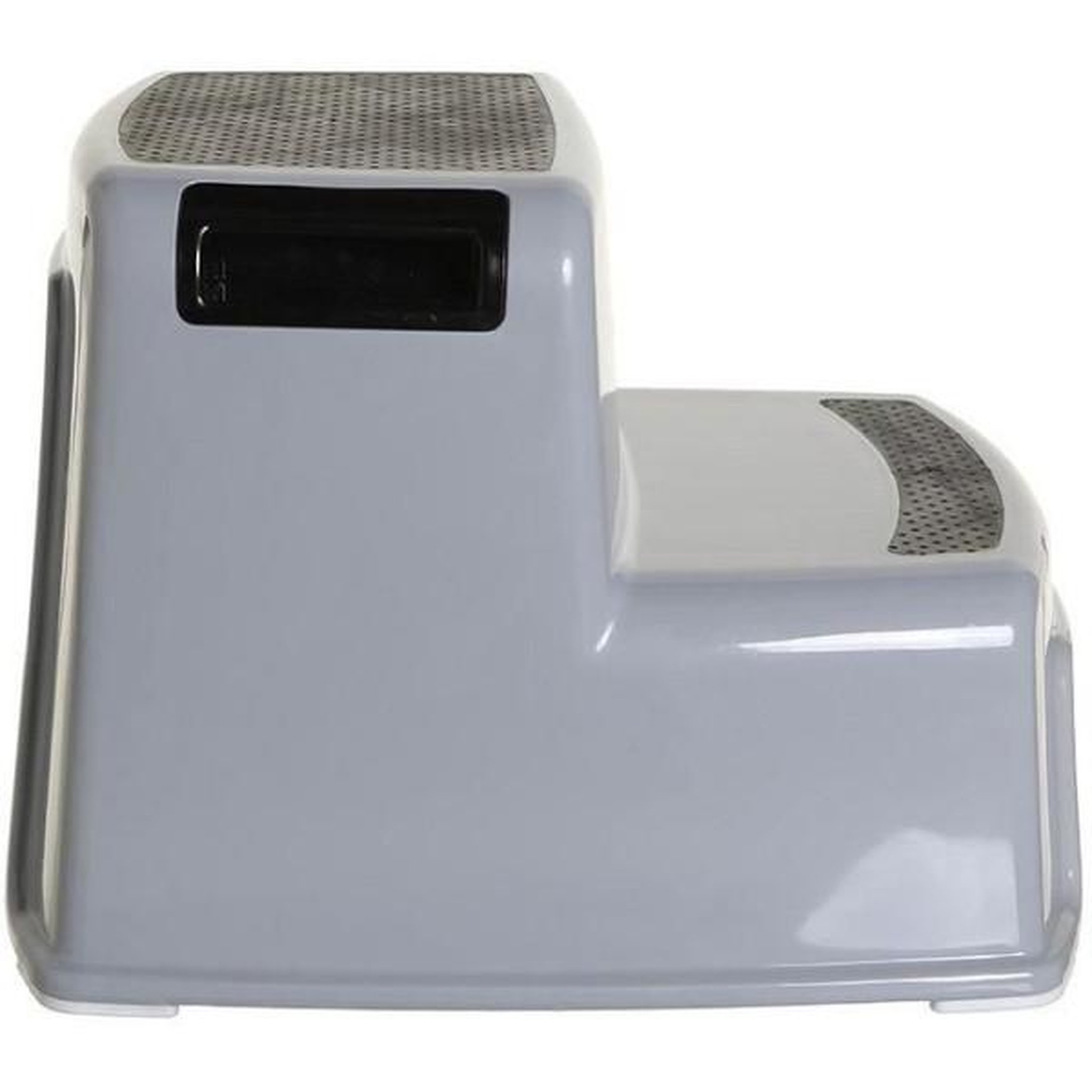 Voir la diapositive 3 : MARKET24 Transat - Anneau Tabouret marchepied - DREAMBABY - 2 Up - Antidérapant et texturé - Jusqu'a 80 kg pour les petits et les adultes - Gris et Noir
