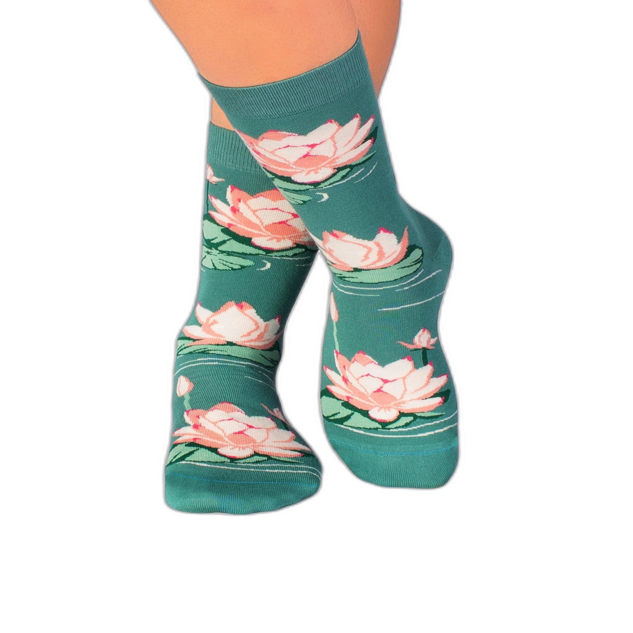 PIRIN HILL Chaussettes en bambou lotus. Coloris disponibles : Rose