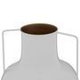 Voir la diapositive 2 : ATMOSPHERA Vase en Métal  Le Collectionneur  30cm Blanc