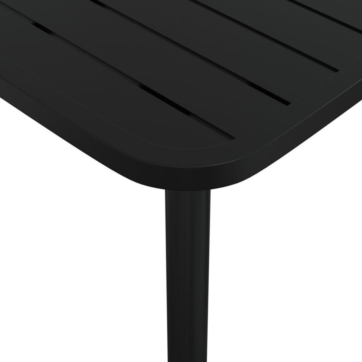 VIDAXL Table de jardin anthracite 110x80x71 cm acier