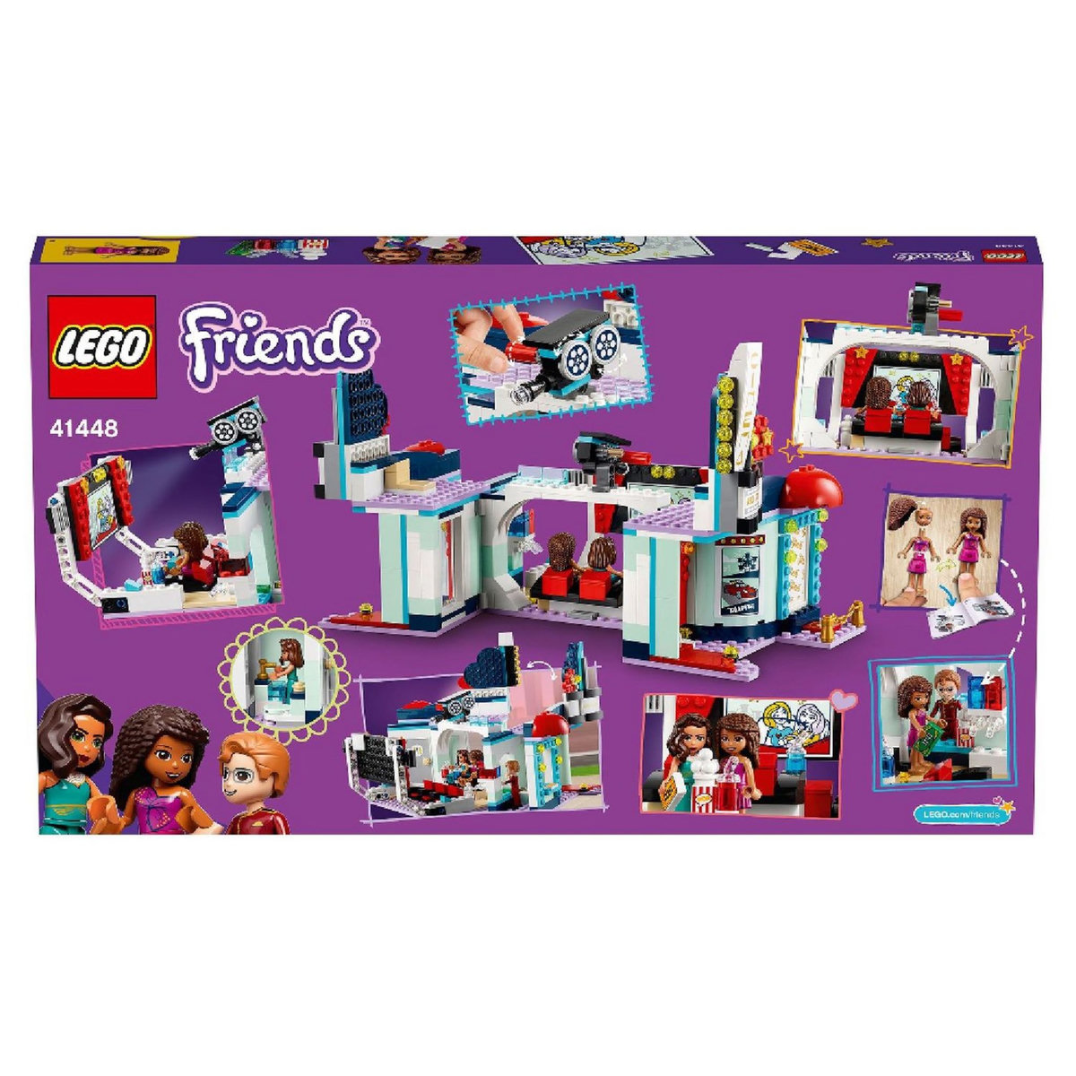 LEGO Friends 41448 Le Cinéma de Heartlake City, Jeu Créatif pour Fille et Garçon 7 Ans