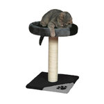 Trixie TRIXIE Tarifa Arbre a chat Hauteur 52 cm gris et noir peluche et sisal naturel