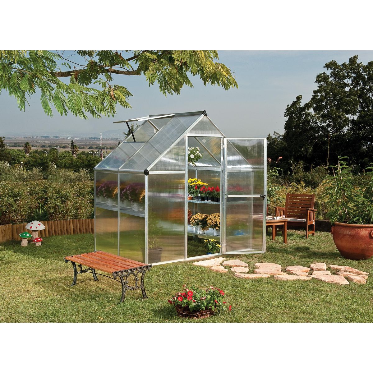 Canopia by PALRAM Serre de jardin - Polycarbonate - 2,3m² - MYTHOS