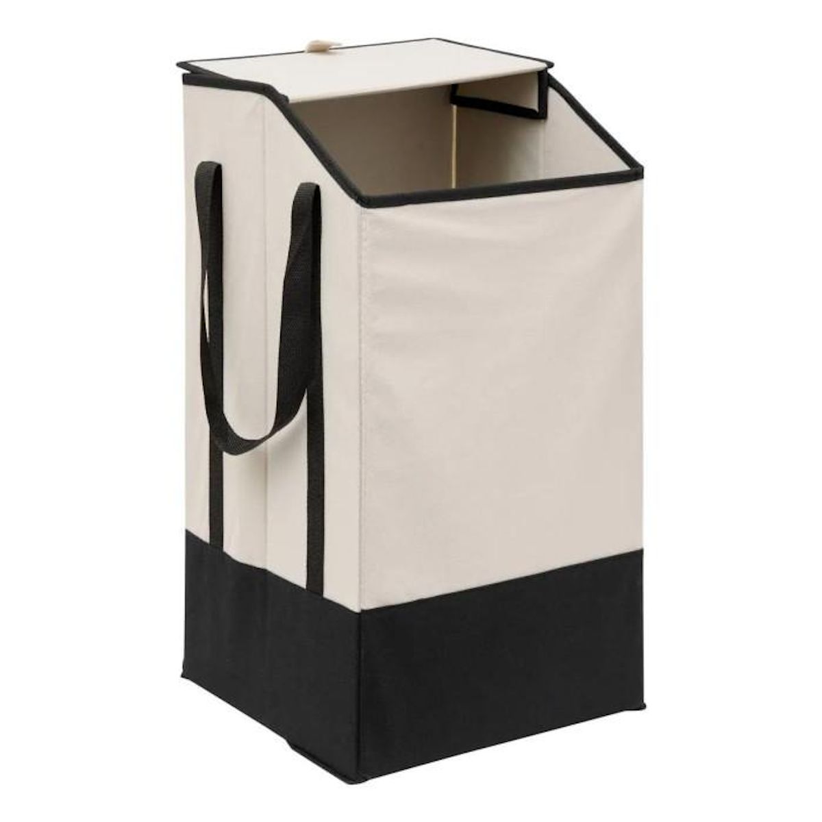 FIVE Panier à Linge en Tissu  Bicolore  45L Beige
