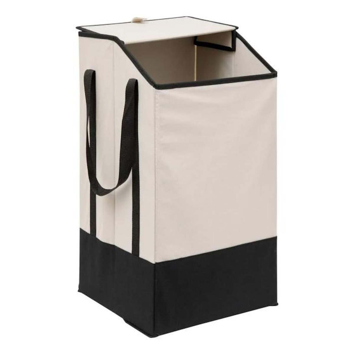 FIVE Panier à Linge en Tissu  Bicolore  45L Beige