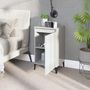Voir la diapositive 3 : VIDAXL Table de chevet blanc brillant 40x35x70 cm bois d'ingenierie