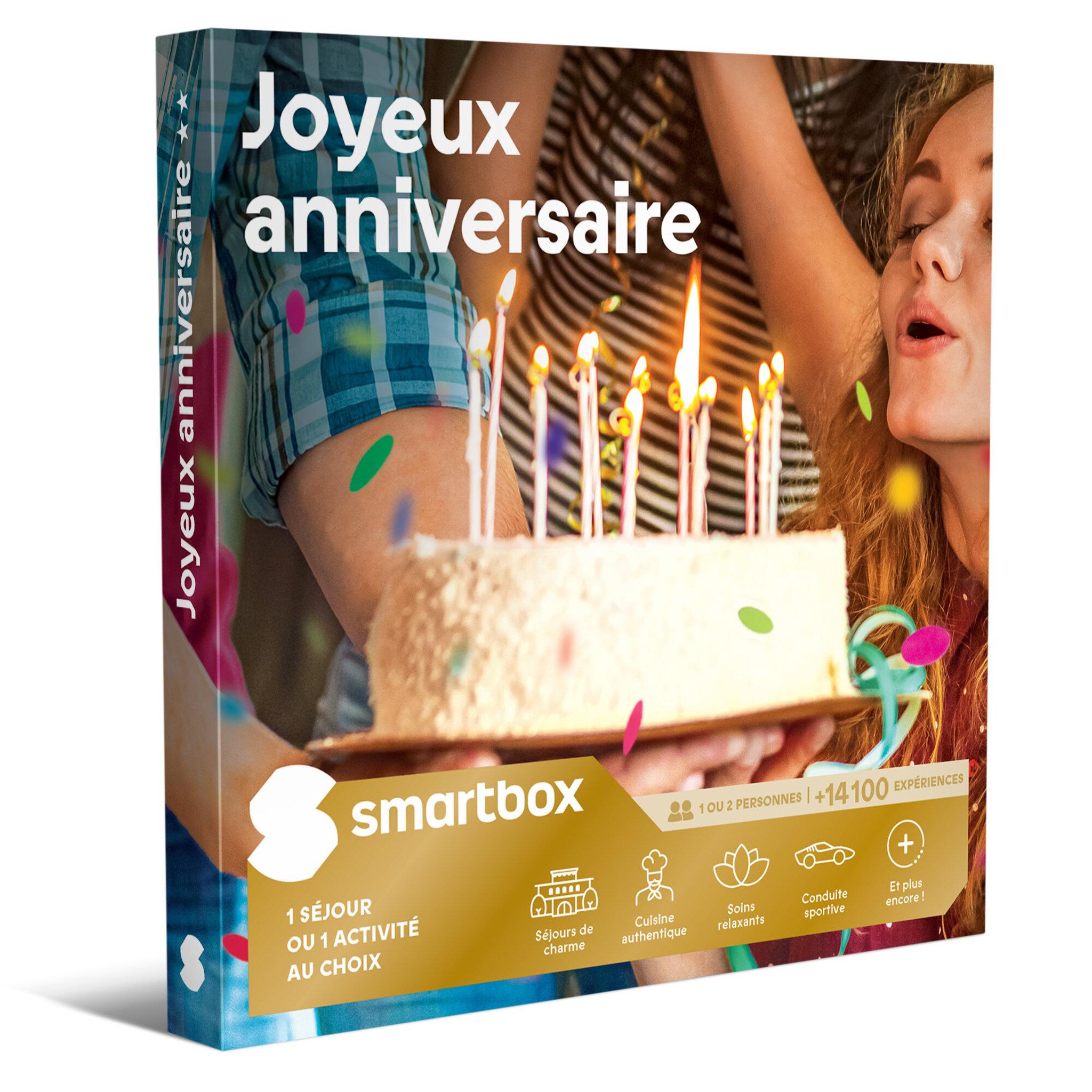 Smartbox Joyeux anniversaire** - coffret cadeau multi-thèmes