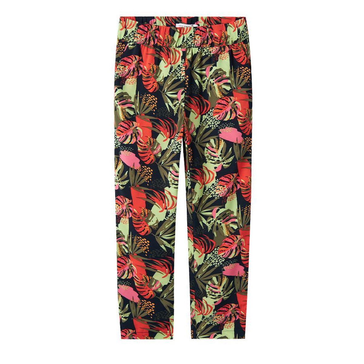 NAME IT Pantalon Noir/Rouge à Imprimés Fille Name it Vinaya