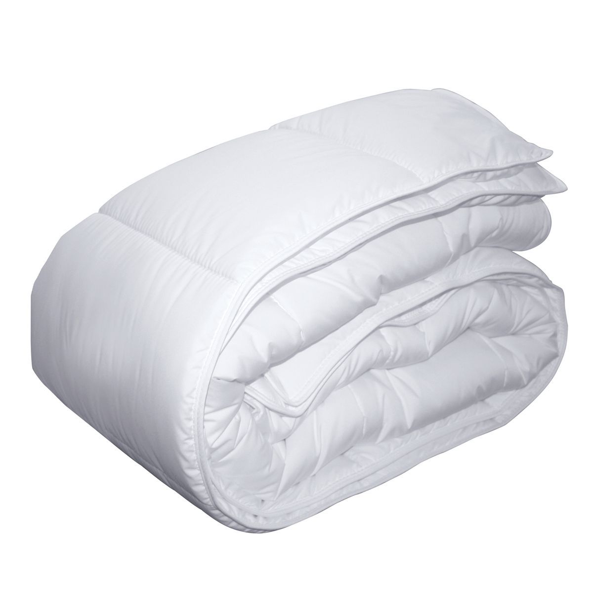 DUNLOPILLO Couette légère en polyester toucher peau de pêche traitée anti acariens 200 g/m² TENDRESSE