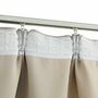 Voir la diapositive 3 : VIDAXL Rideaux occultants avec crochets 2 pcs Beige 140x175 cm