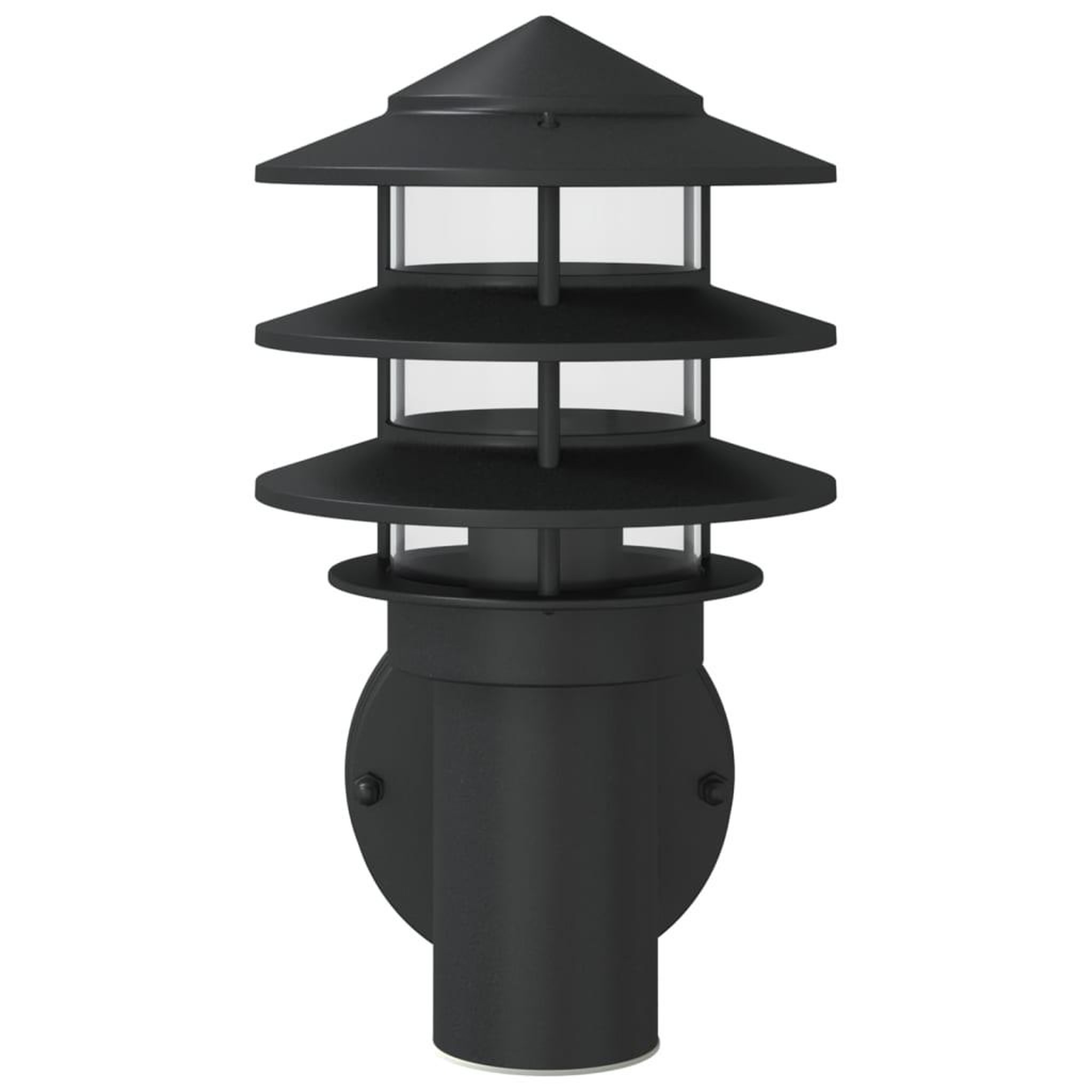 Voir la diapositive 4 : VIDAXL Appliques murales d'exterieur 2 pcs noir acier inoxydable