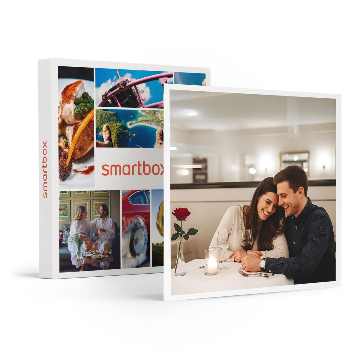 Smartbox Saint-Valentin en amoureux : dîner romantique en France - Coffret Cadeau Gastronomie
