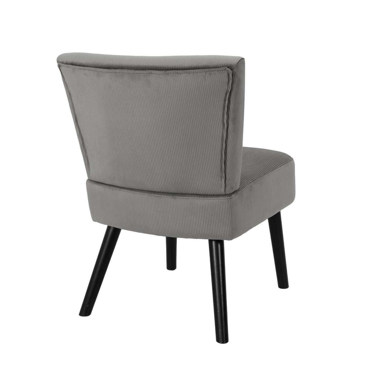 The Home Deco Factory Fauteuil crapaud en velours Giulia