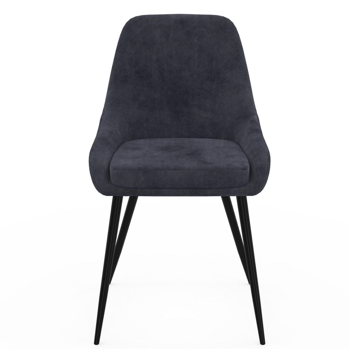 ID MARKET Lot de 4 chaises THALYA en velours mix color crème, gris clair, gris foncé, rose avec accoudoirs