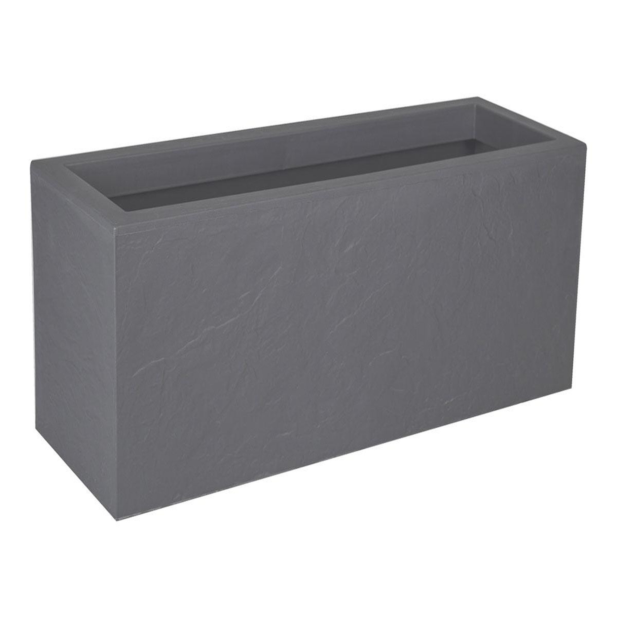 Voir la diapositive 1 : Eda Balconnière rectangulaire Volcania Up effet pierre 25 L Gris Galet - Eda