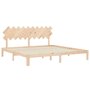 Voir la diapositive 5 : VIDAXL Cadre de lit sans matelas 200x200 cm bois massif de pin