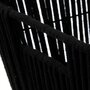 Voir la diapositive 2 :  Panier de Rangement Déco  Manille  31x31cm Noir