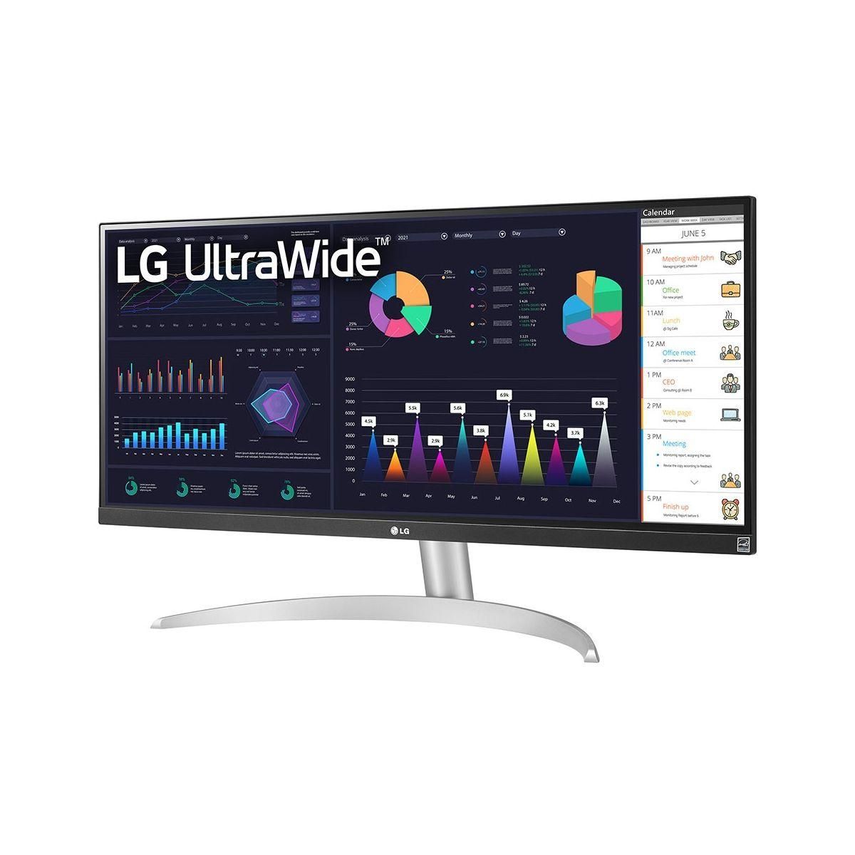 LG Ecran PC UltraWide 29WQ600-W Plat 29'' IPS