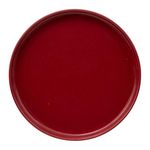 SECRET DE GOURMET Lot de 6 Assiettes à Dessert  Marie  20cm Rouge Grenat