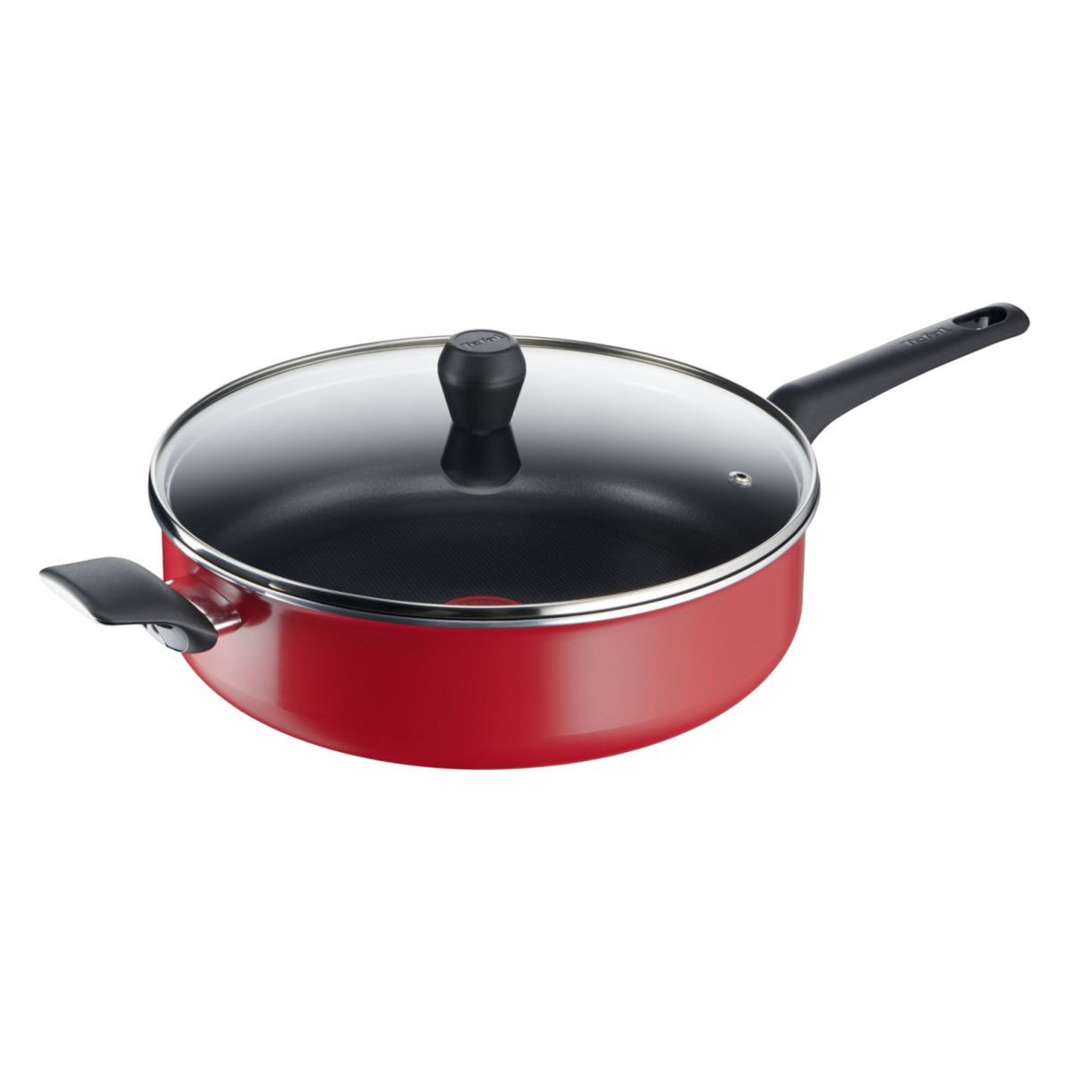 TEFAL Sauteuse 28cm en aluminium EASY SERIES ROUGE