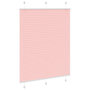 Voir la diapositive 3 : VIDAXL Store plisse rose 105x150 cm largeur du tissu 104,4cm polyester
