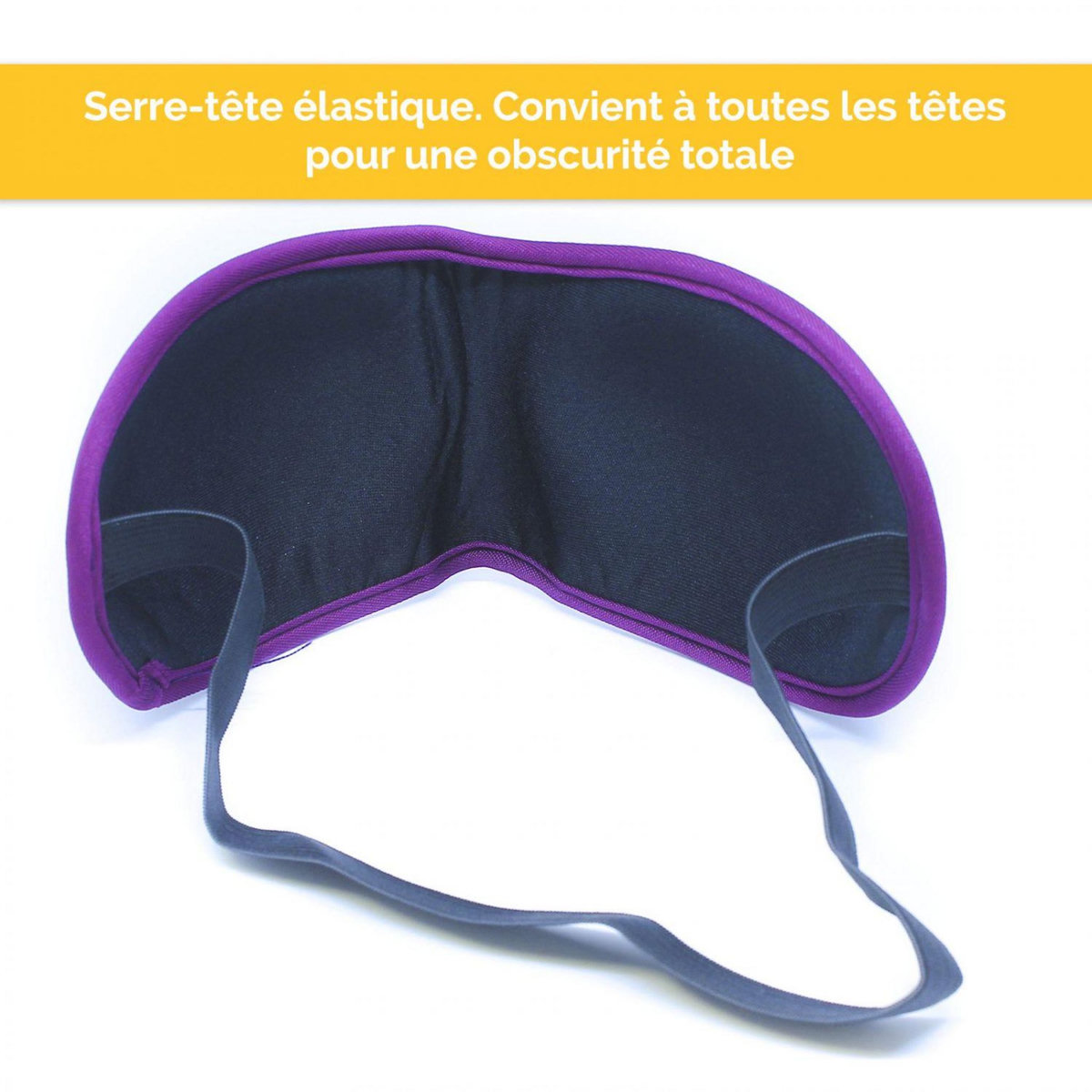 VIVEZEN Lot de 2 masques de nuit, sommeil, voyage avec serre tête élastique