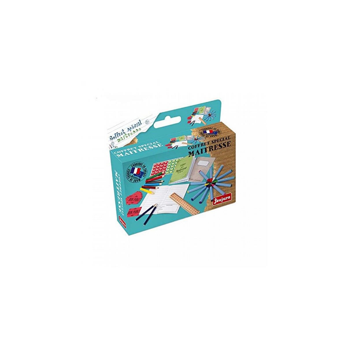 JeuJura Coffret Spécial Maîtresse - Kit de Dessin et d'Activités Éducatives pour Enfants